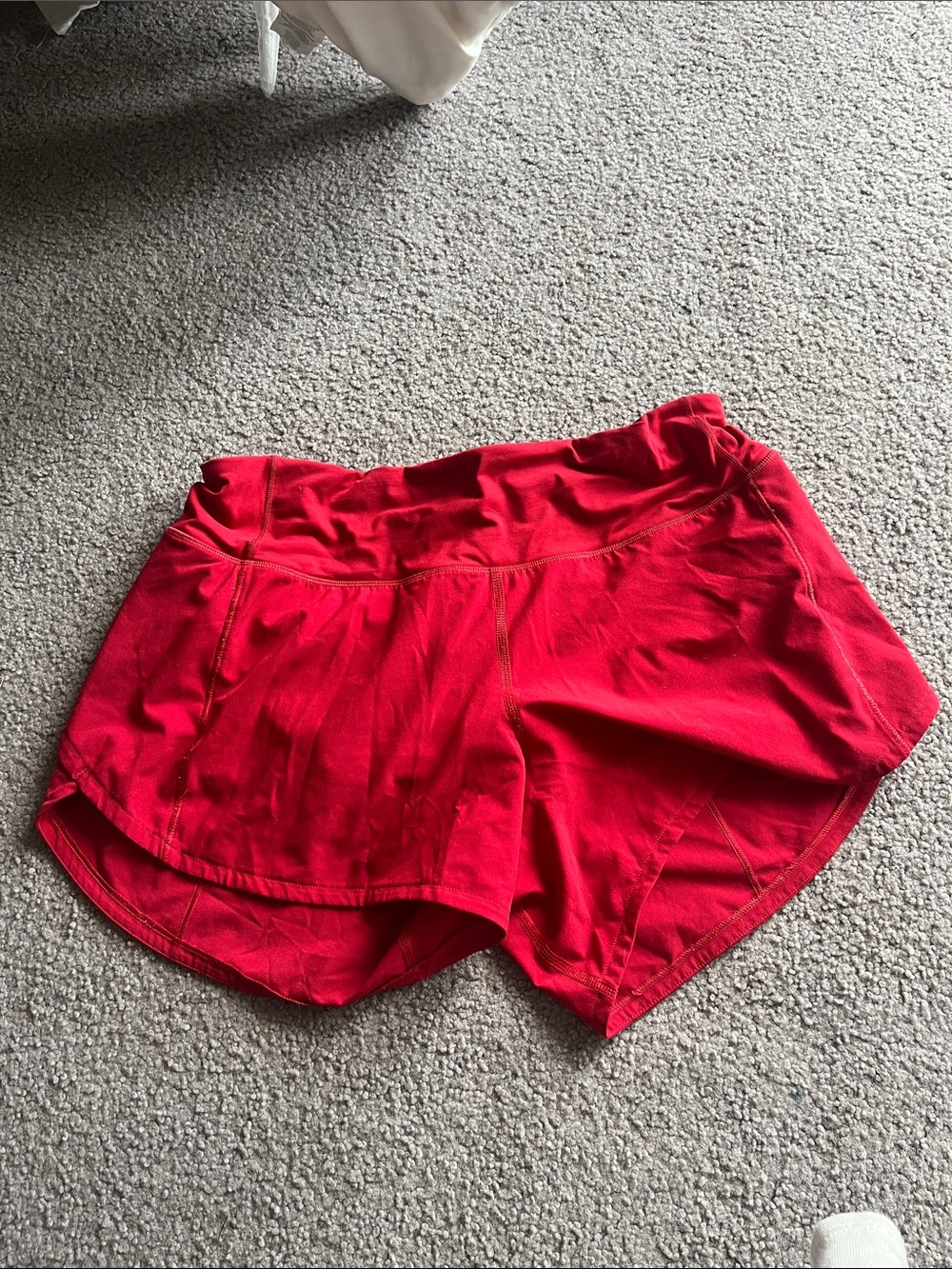 lululemon athletica Red Athletic Running Shorts